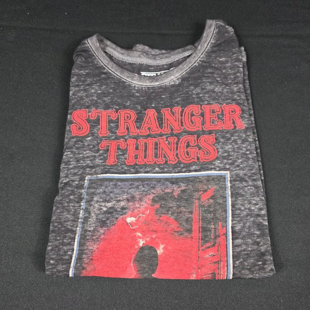 Stranger Things Men's Black M Graphic T-Shirt Polyester Cotton Blend